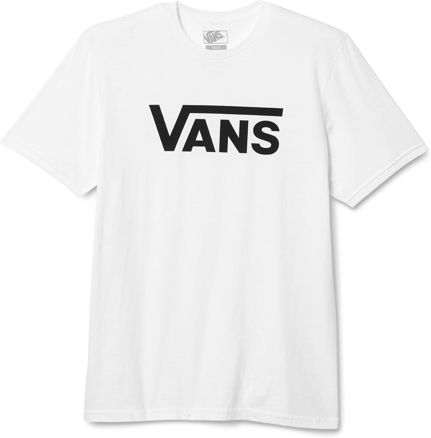 imageVans UnisexAdult Classic Drop V ShortSleeve CrewWhiteBlack