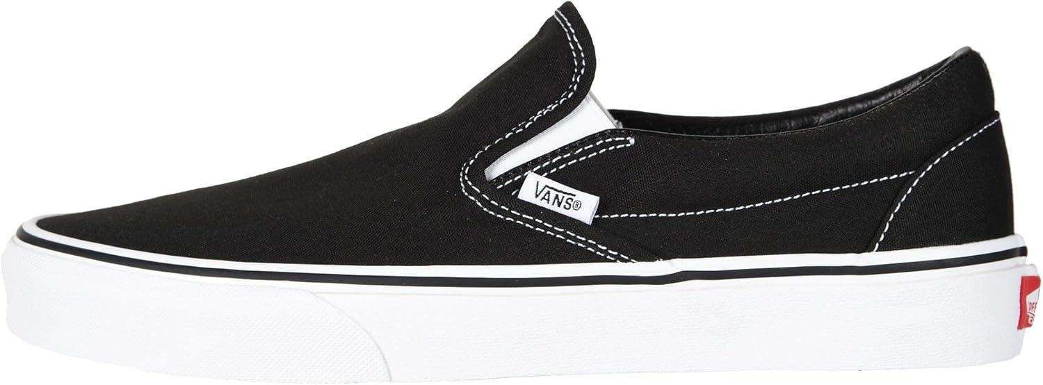 imageVans UnisexAdult Classic Slip onBlack White
