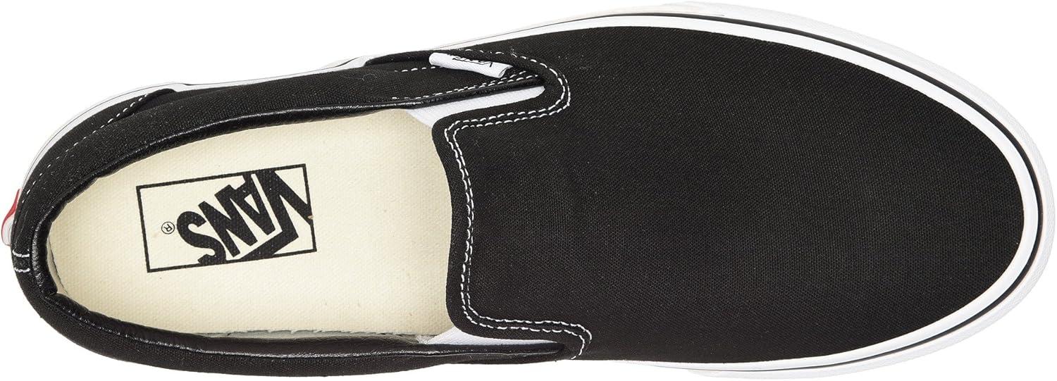 imageVans UnisexAdult Classic Slip onBlack White