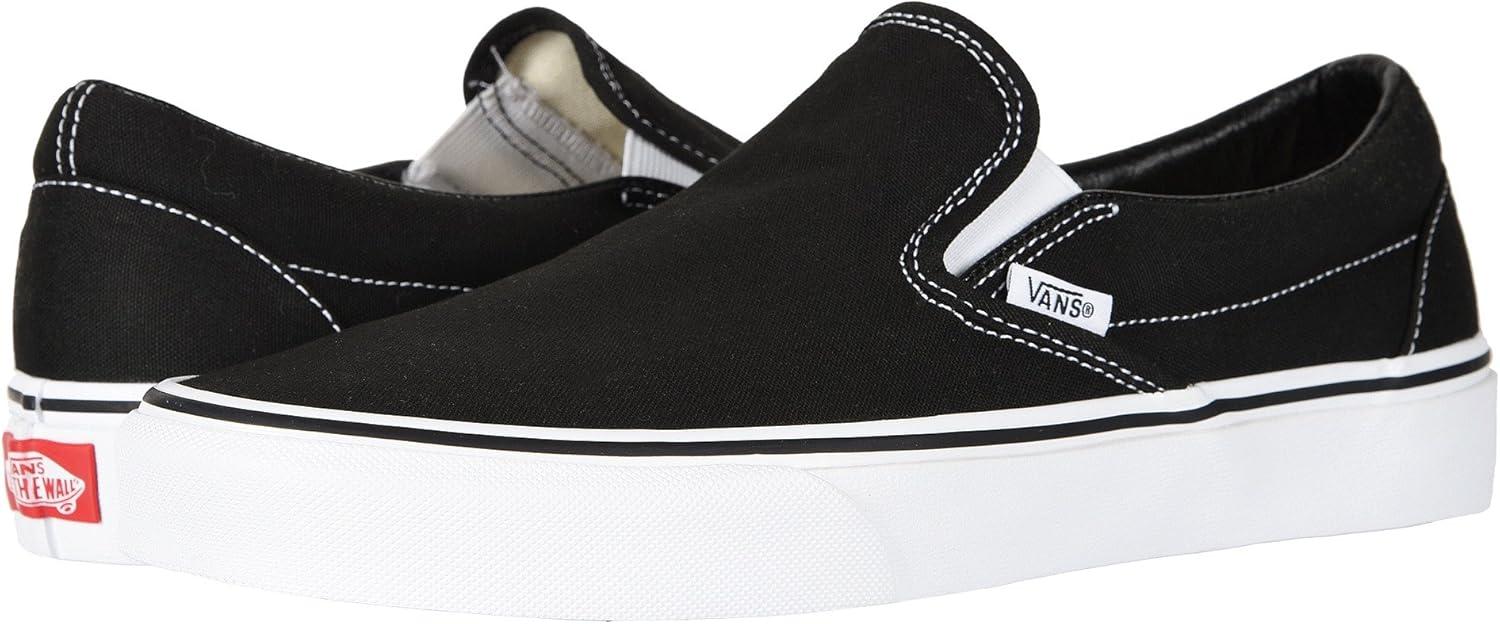imageVans UnisexAdult Classic Slip onBlack White