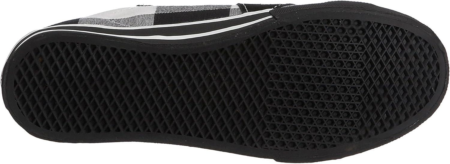 imageVans UnisexAdult Classic Slip onBuff Plaid Black White