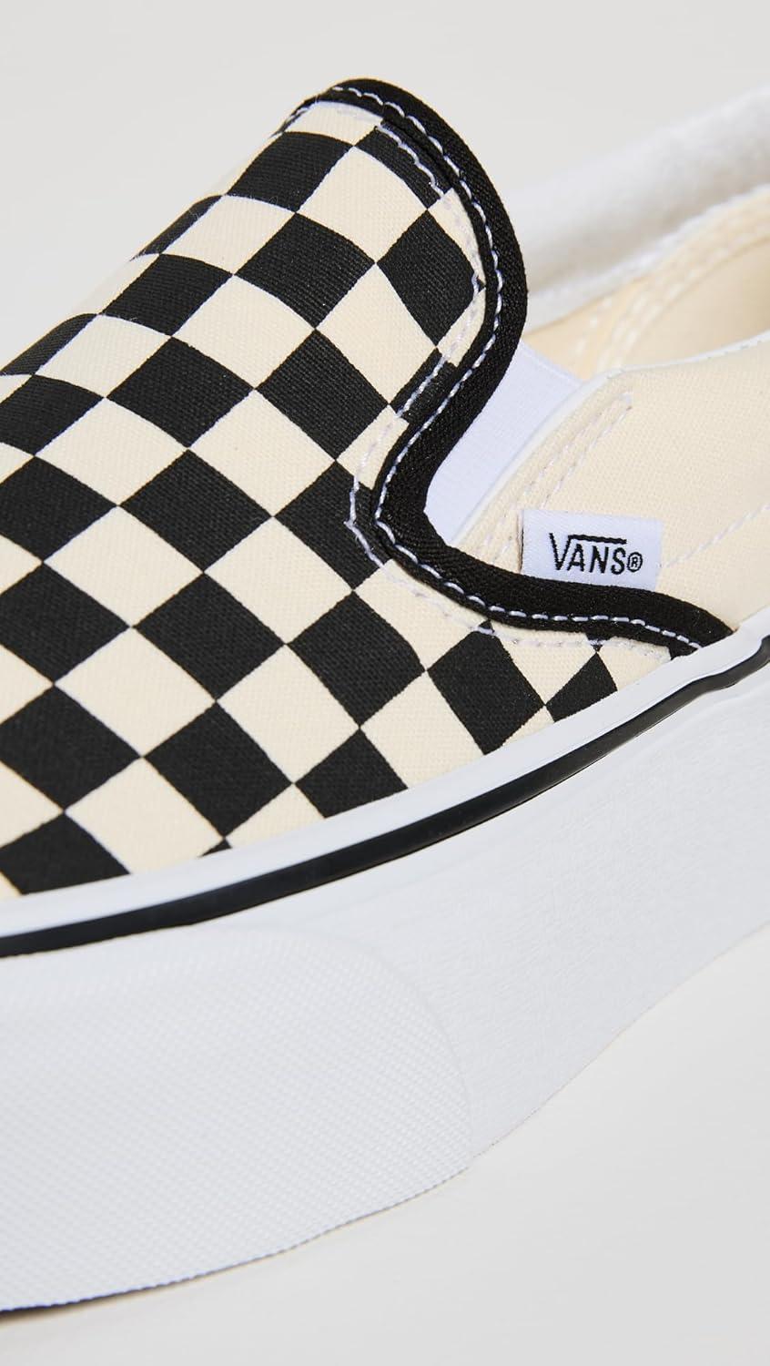 imageVans UnisexAdult Classic Slip onCheckerboardblackWhite
