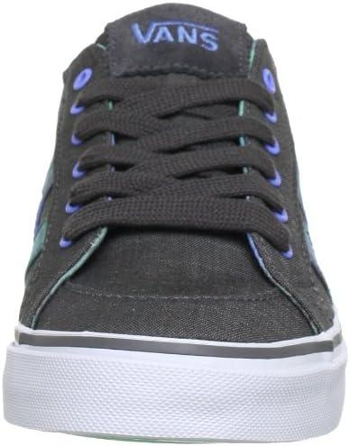 imageVans UnisexAdult Classic Slip onGris Plaid Grey Turquoise
