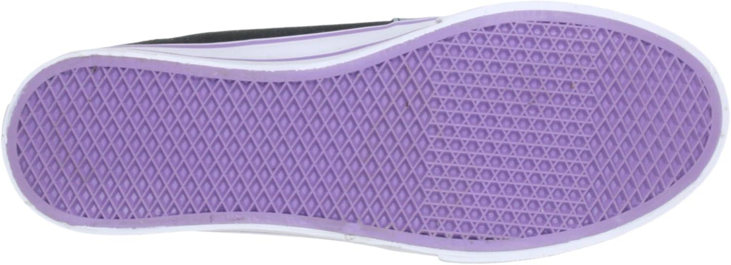 imageVans UnisexAdult Classic Slip onNoir Plaid Black Lilac