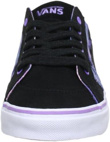 imageVans UnisexAdult Classic Slip onNoir Plaid Black Lilac
