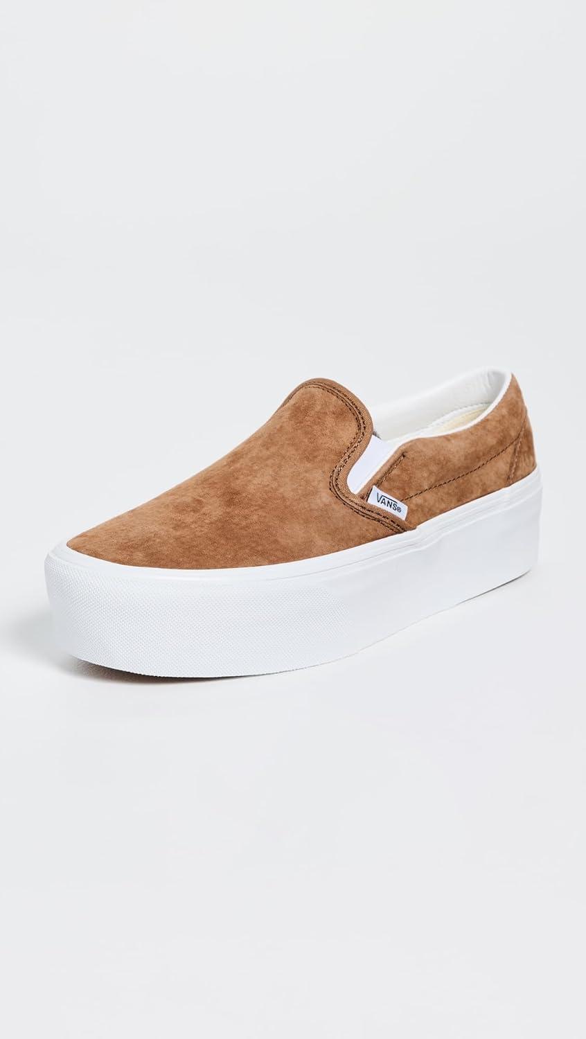 imageVans UnisexAdult Classic Slip onNubuck Chipmunk