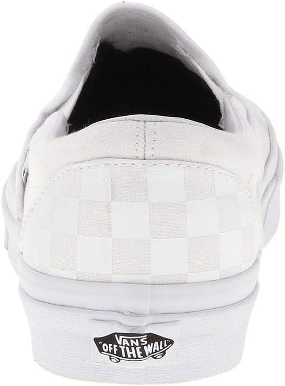 imageVans UnisexAdult Classic Slip onWhite Checkerboard