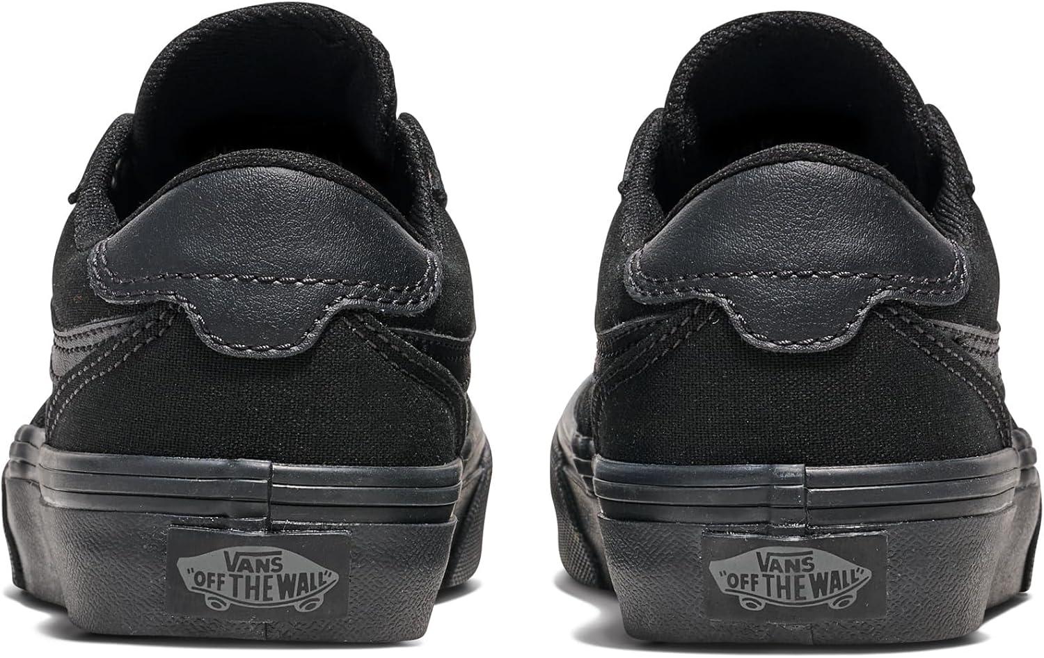 imageVans UnisexChild Brooklyn Ls Low Top ShoeCanvas BlackBlack