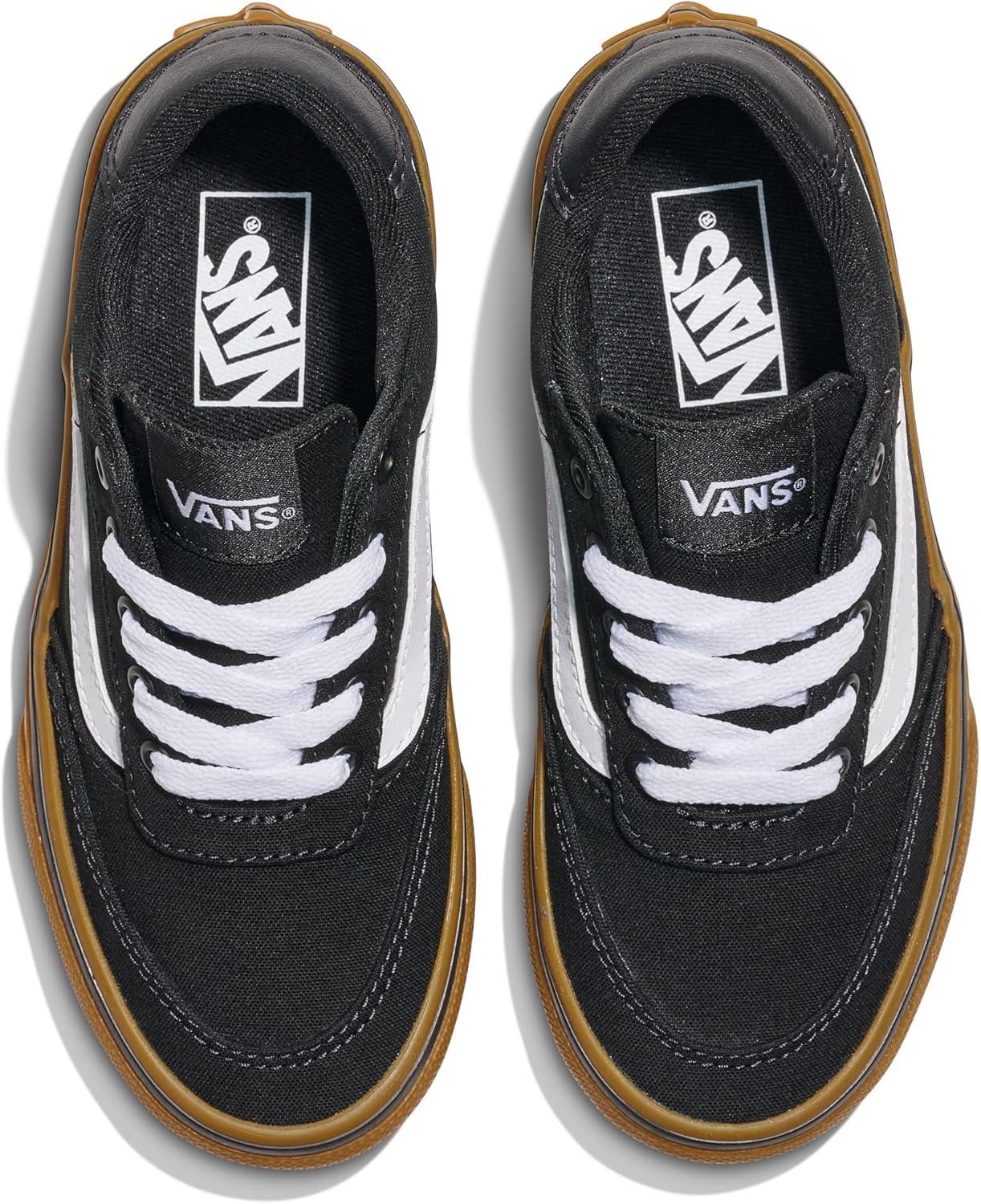 imageVans UnisexChild Brooklyn Ls Low Top ShoeCanvas BlackGum