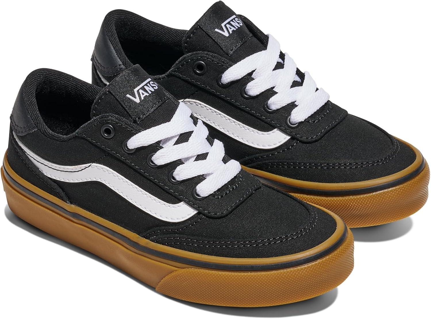 imageVans UnisexChild Brooklyn Ls Low Top ShoeCanvas BlackGum