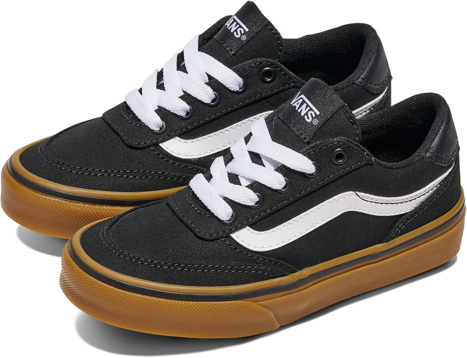 imageVans UnisexChild Brooklyn Ls Low Top ShoeCanvas BlackGum