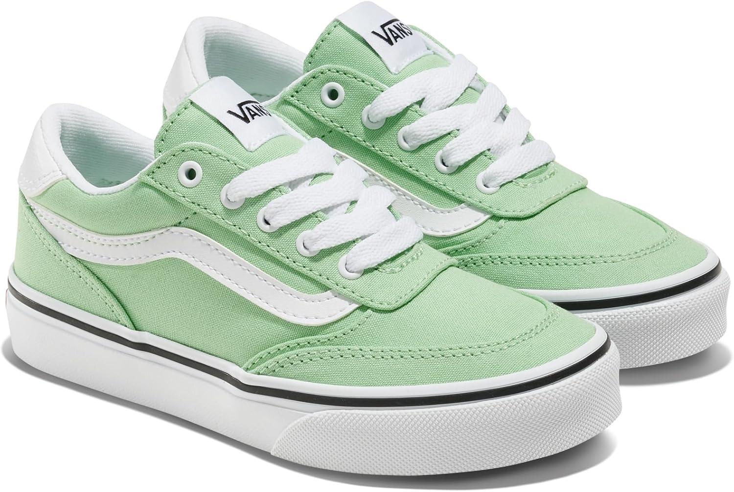 imageVans UnisexChild Brooklyn Ls Low Top ShoeCanvas Cacti Green