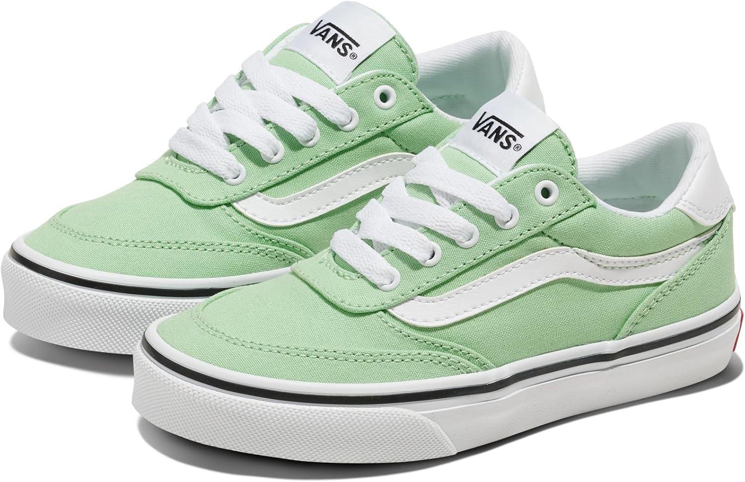 imageVans UnisexChild Brooklyn Ls Low Top ShoeCanvas Cacti Green