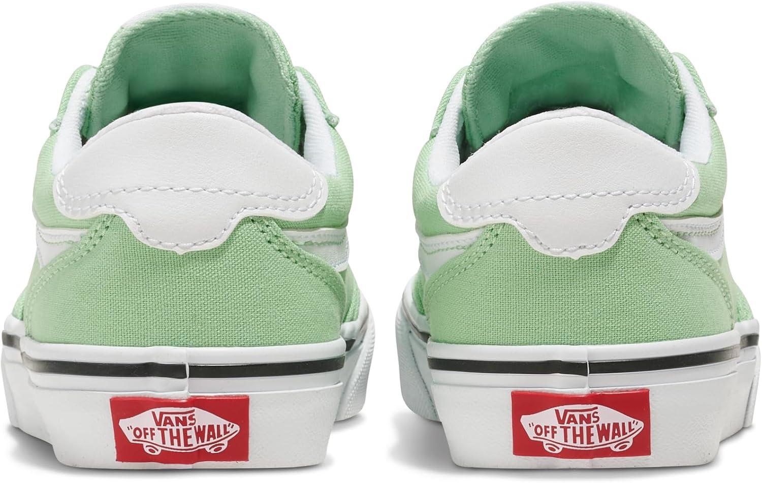 imageVans UnisexChild Brooklyn Ls Low Top ShoeCanvas Cacti Green