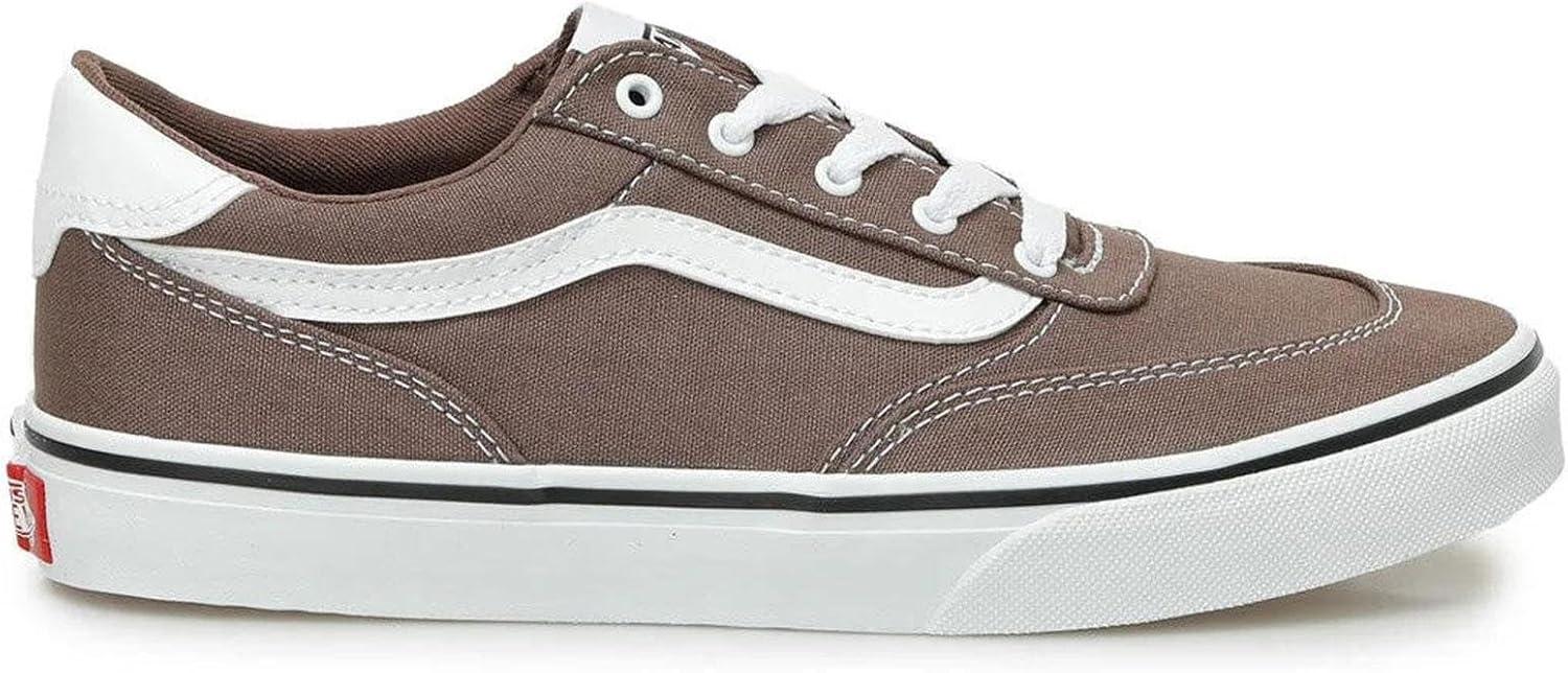 imageVans UnisexChild Brooklyn Ls Low Top ShoeCanvas Deep Taupe