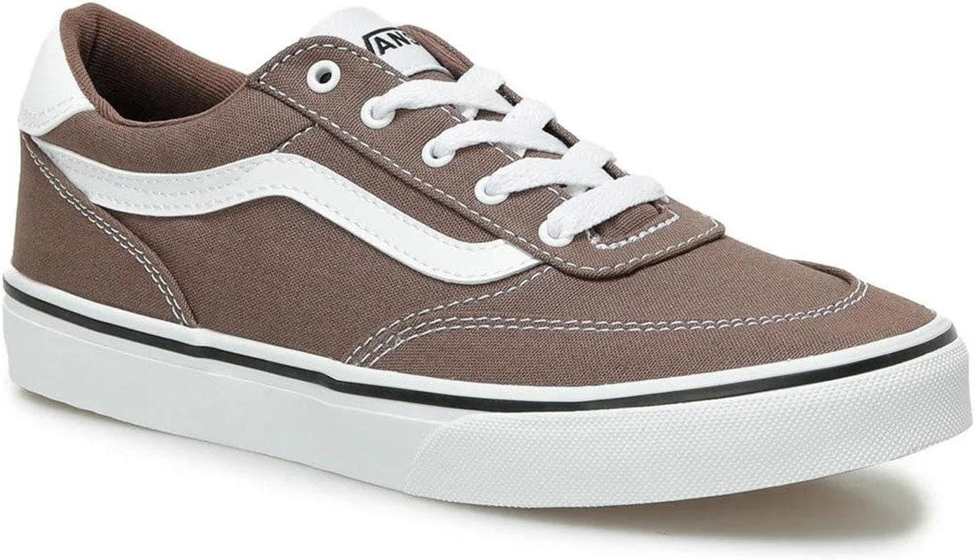 imageVans UnisexChild Brooklyn Ls Low Top ShoeCanvas Deep Taupe