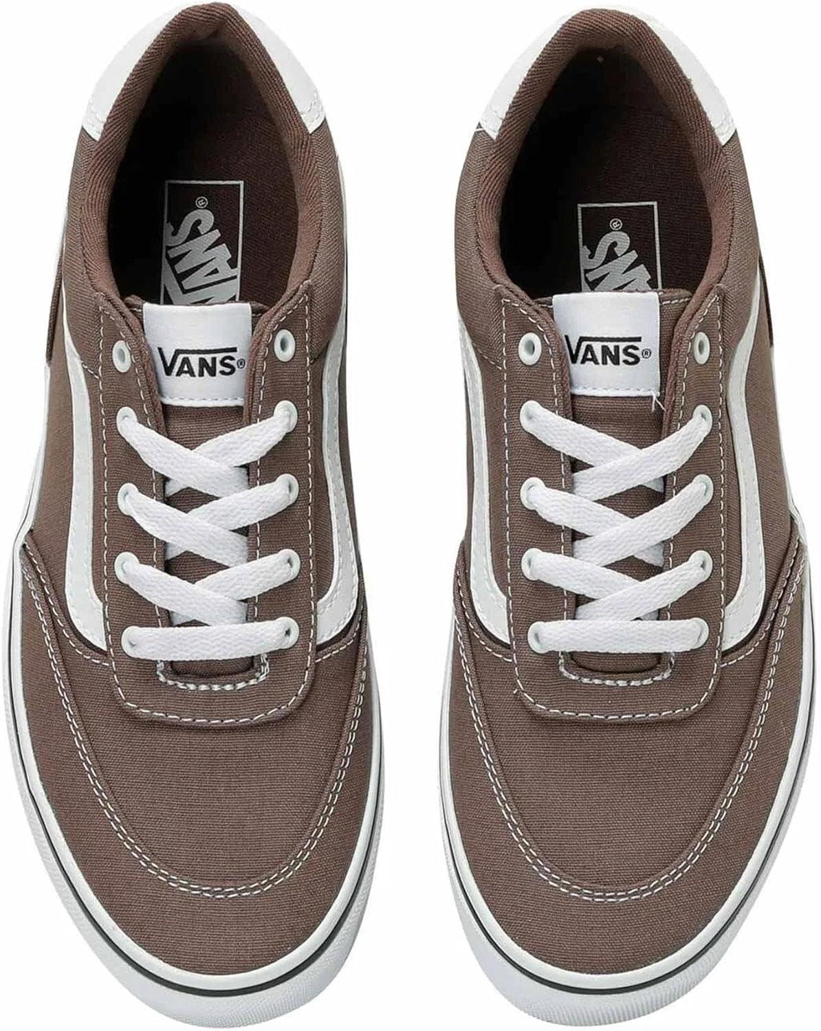 imageVans UnisexChild Brooklyn Ls Low Top ShoeCanvas Deep Taupe