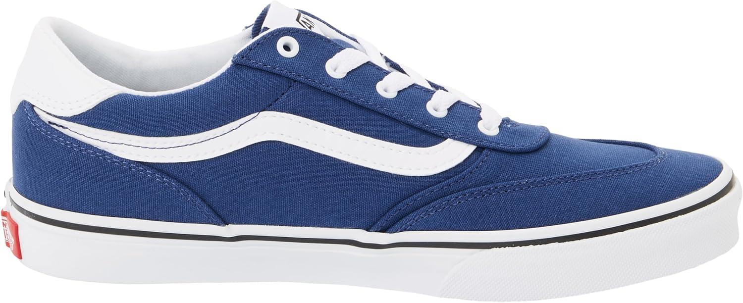 imageVans UnisexChild Brooklyn Ls Low Top ShoeCanvas True Navy