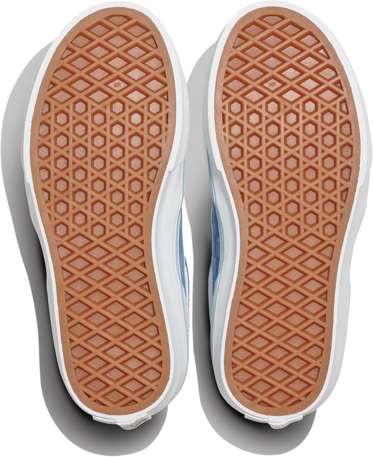 imageVans UnisexChild Brooklyn Ls Low Top ShoeCheck Textile Dawn Mist