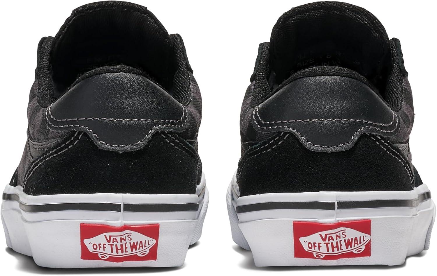 imageVans UnisexChild Brooklyn Ls Low Top ShoeCheckerboard BlackAsphalt