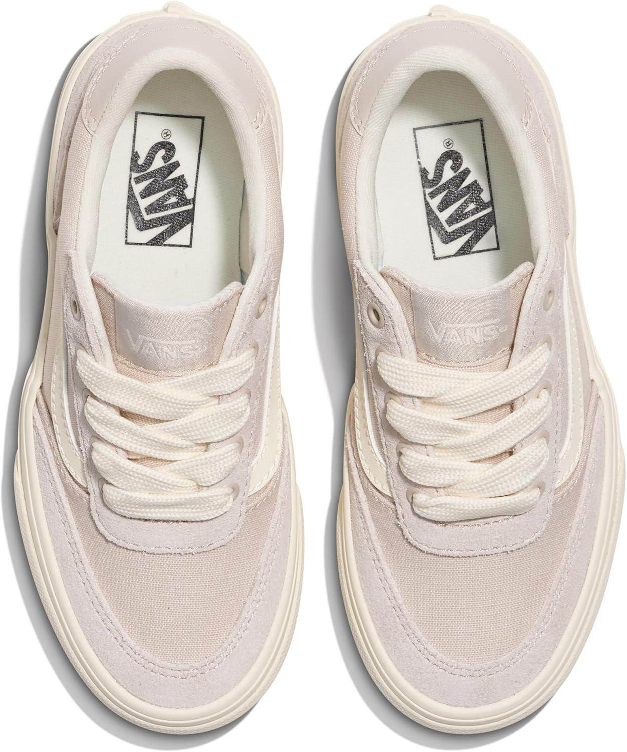 imageVans UnisexChild Brooklyn Ls Low Top ShoeChunky Lace Taupe Mist