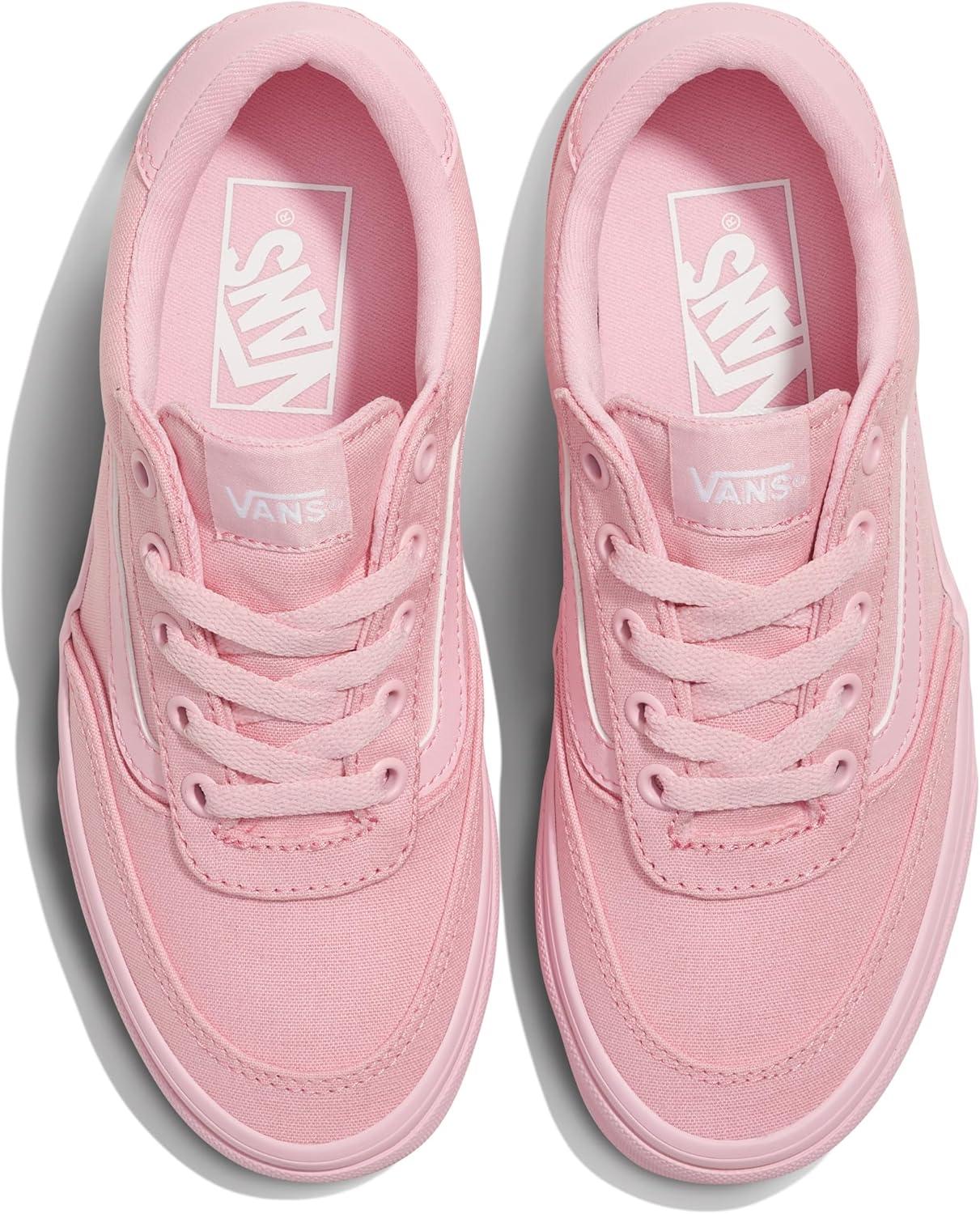 imageVans UnisexChild Brooklyn Ls Low Top ShoeColor Drenched Coral Blush
