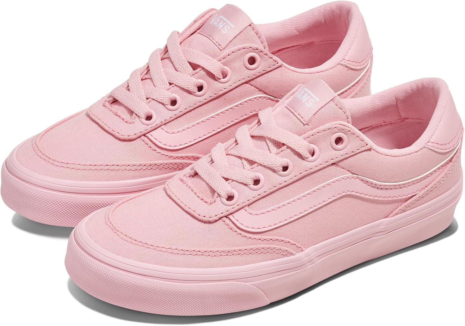imageVans UnisexChild Brooklyn Ls Low Top ShoeColor Drenched Coral Blush
