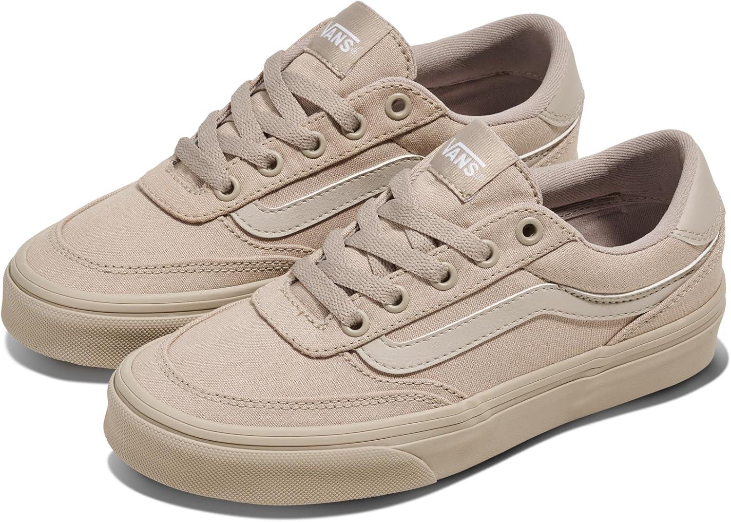 imageVans UnisexChild Brooklyn Ls Low Top ShoeColor Drenched Mushroom