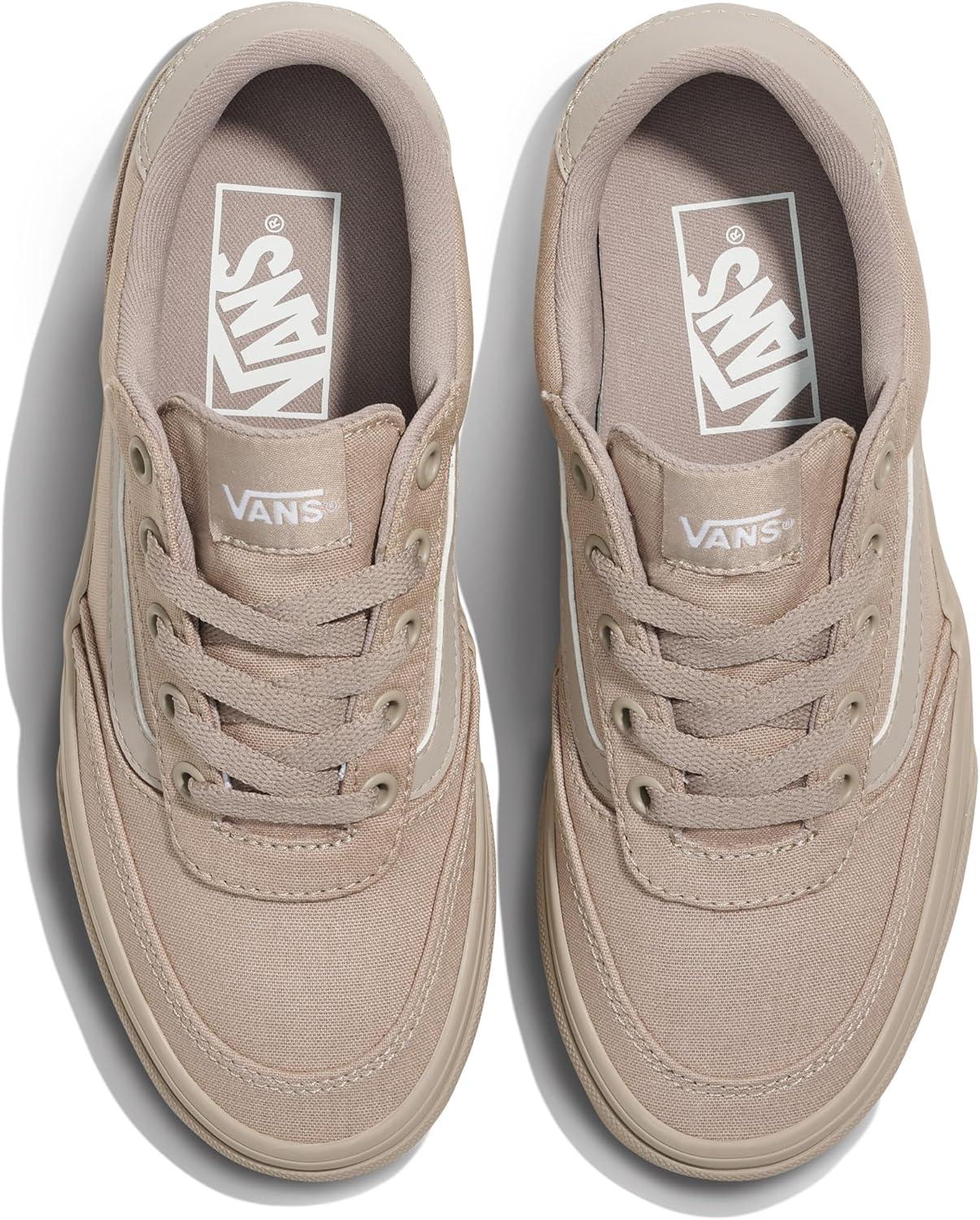 imageVans UnisexChild Brooklyn Ls Low Top ShoeColor Drenched Mushroom