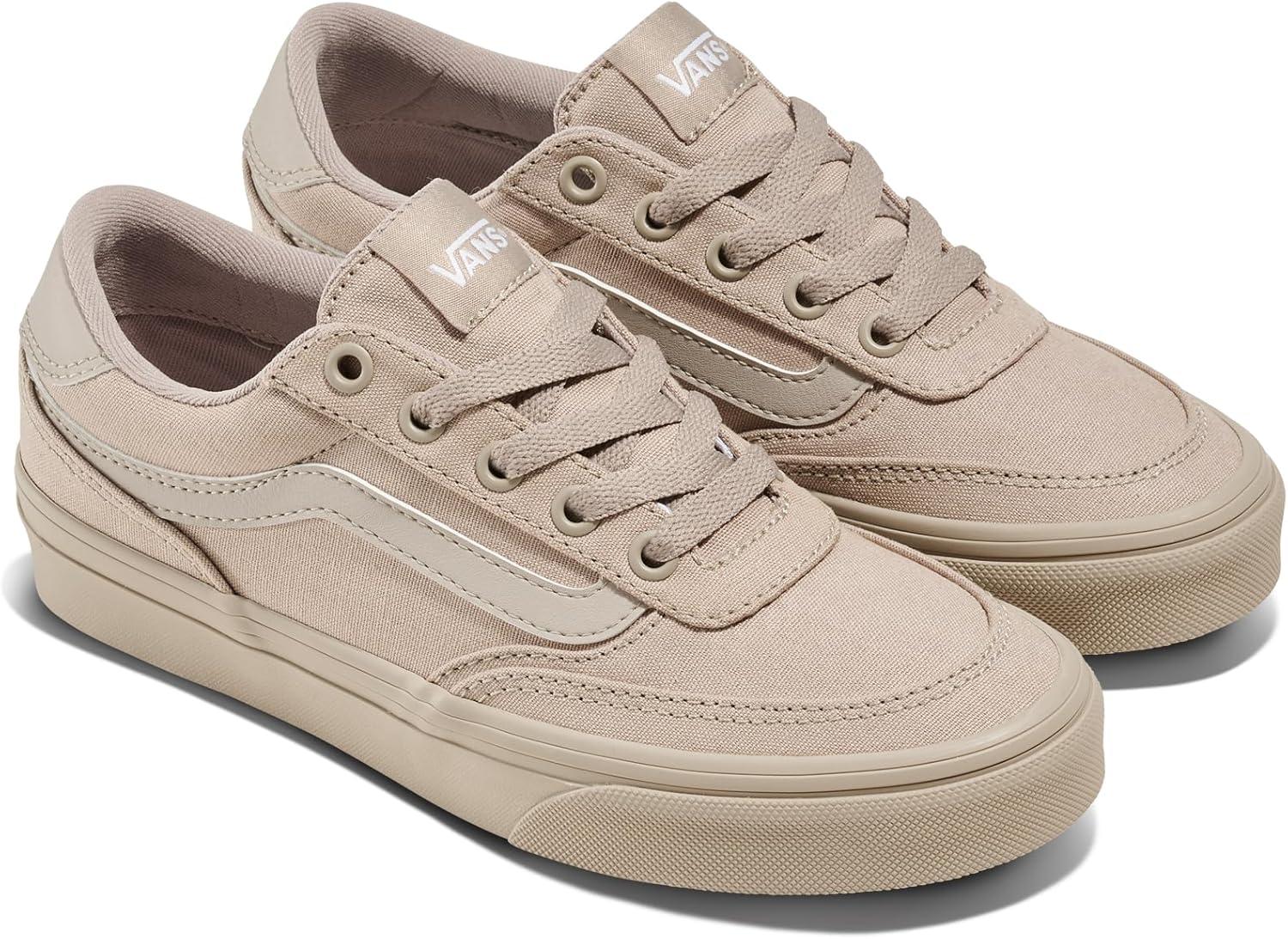 imageVans UnisexChild Brooklyn Ls Low Top ShoeColor Drenched Mushroom
