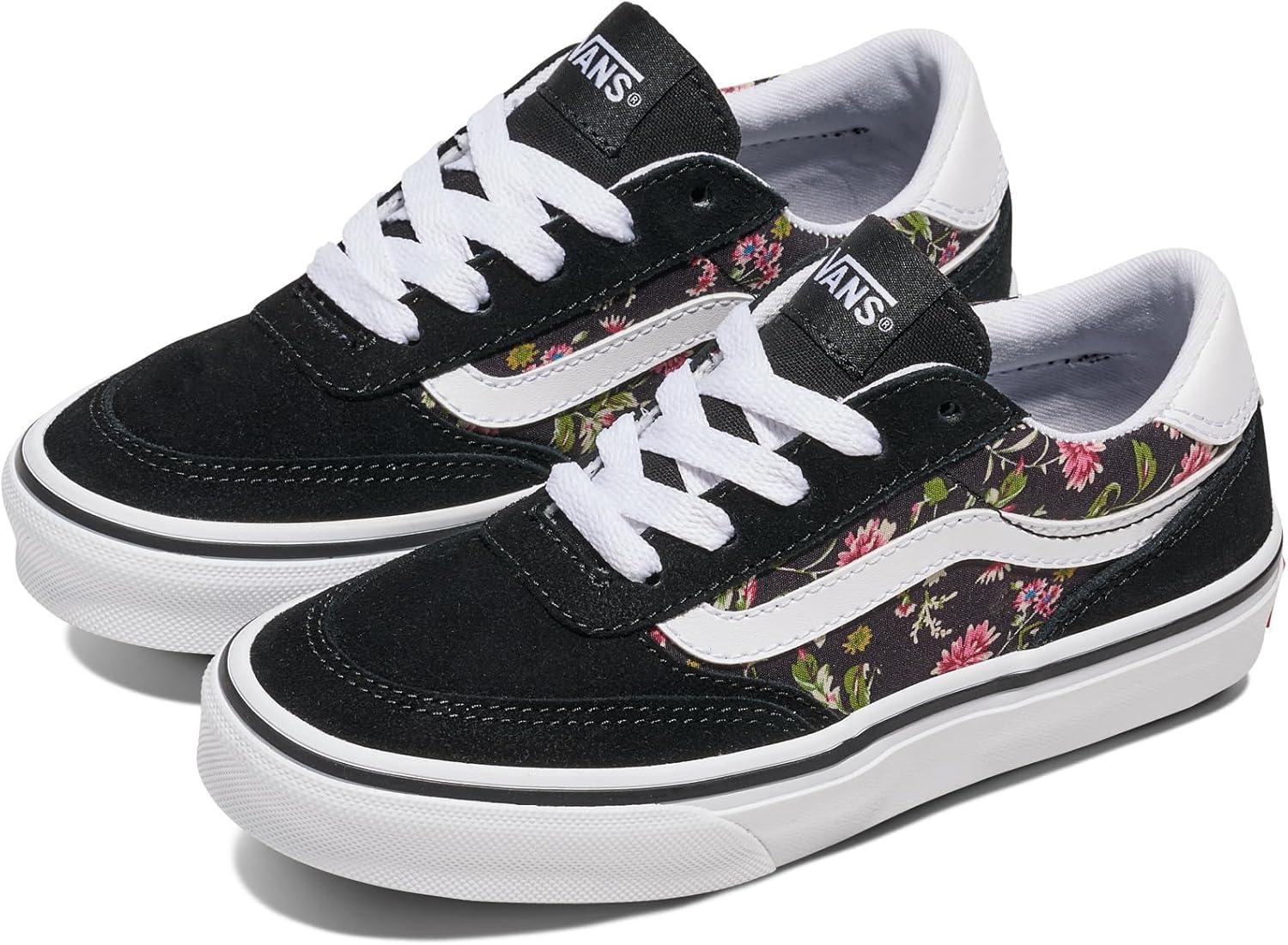 imageVans UnisexChild Brooklyn Ls Low Top ShoeDark Floral Black