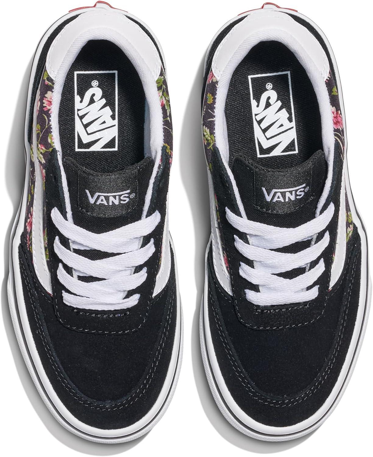 imageVans UnisexChild Brooklyn Ls Low Top ShoeDark Floral Black