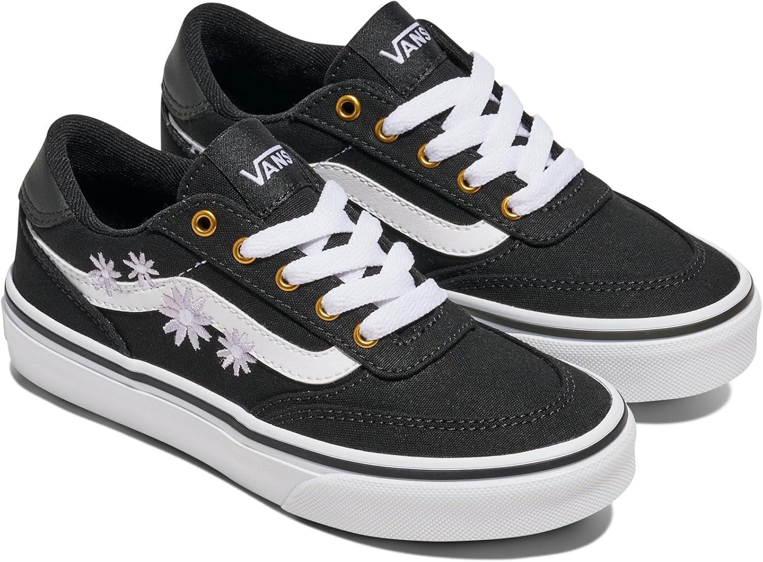imageVans UnisexChild Brooklyn Ls Low Top ShoeEmbroidery Black
