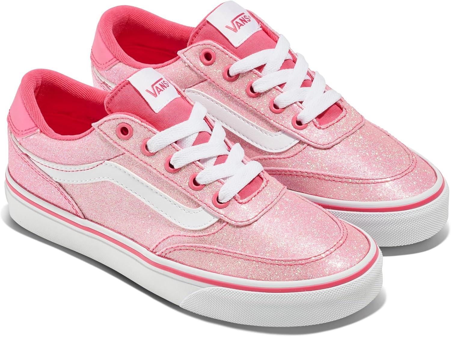 imageVans UnisexChild Brooklyn Ls Low Top ShoeGlitter Candied Pink
