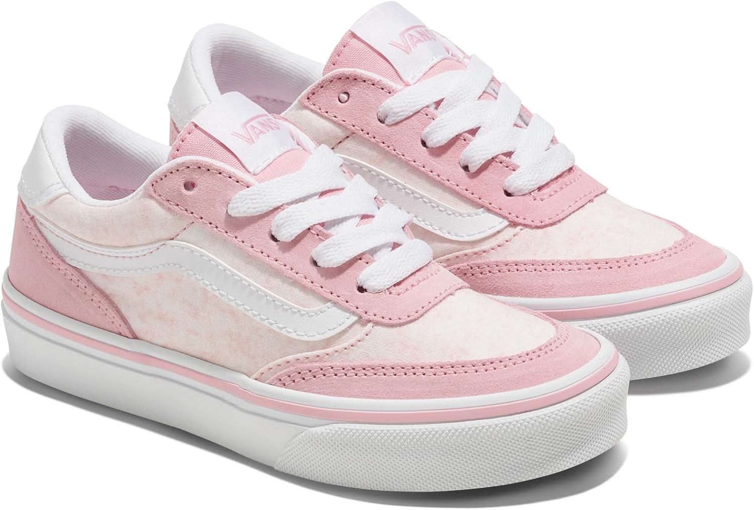 imageVans UnisexChild Brooklyn Ls Low Top ShoeGrunge Wash Coral Blush
