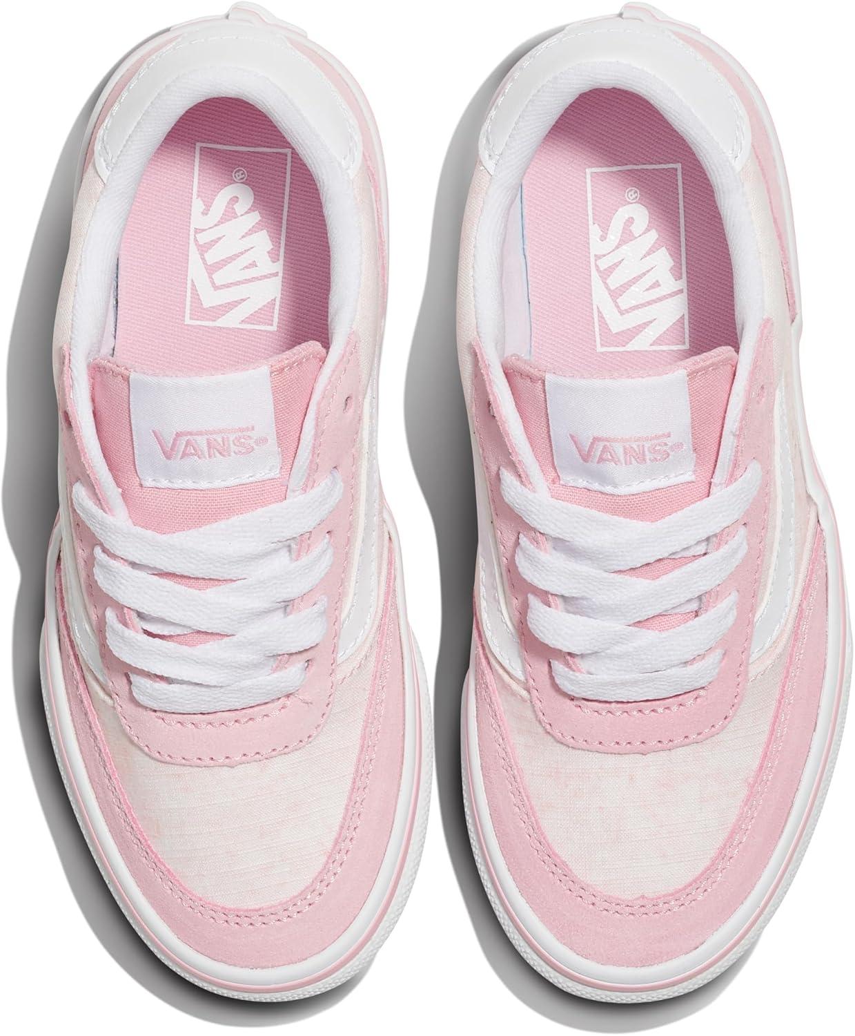 imageVans UnisexChild Brooklyn Ls Low Top ShoeGrunge Wash Coral Blush