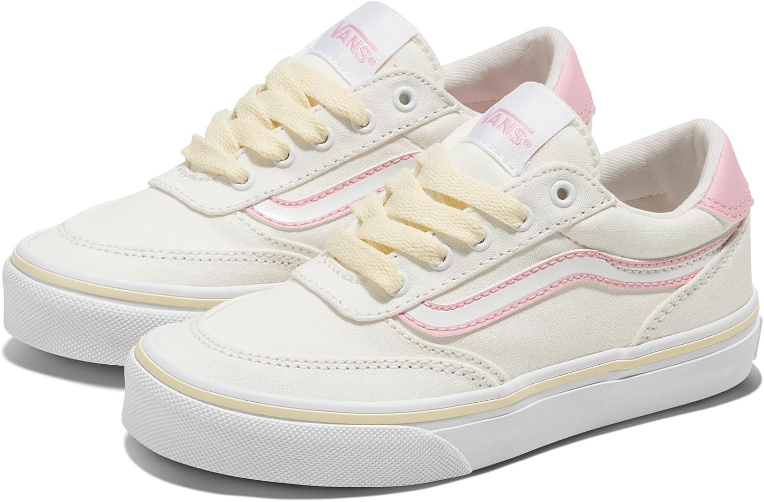 imageVans UnisexChild Brooklyn Ls Low Top ShoePastel Pop Blanc De Blanc