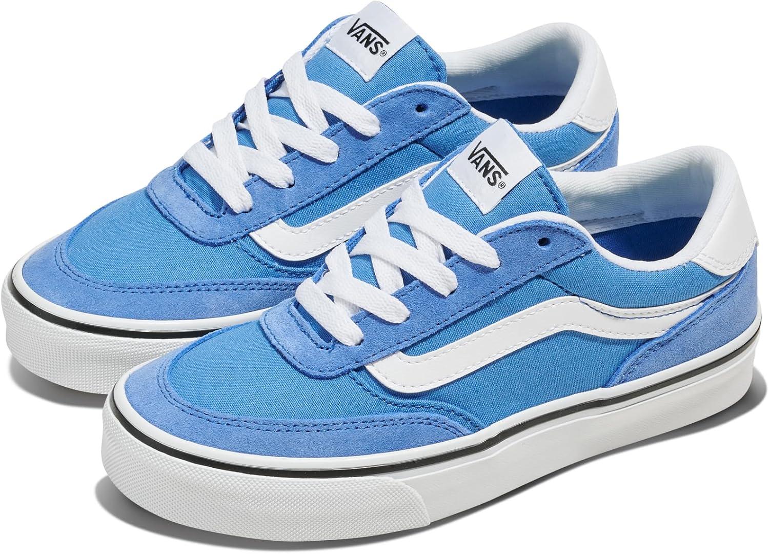 imageVans UnisexChild Brooklyn Ls Low Top ShoeSuedeCanvas Vintage Cobalt