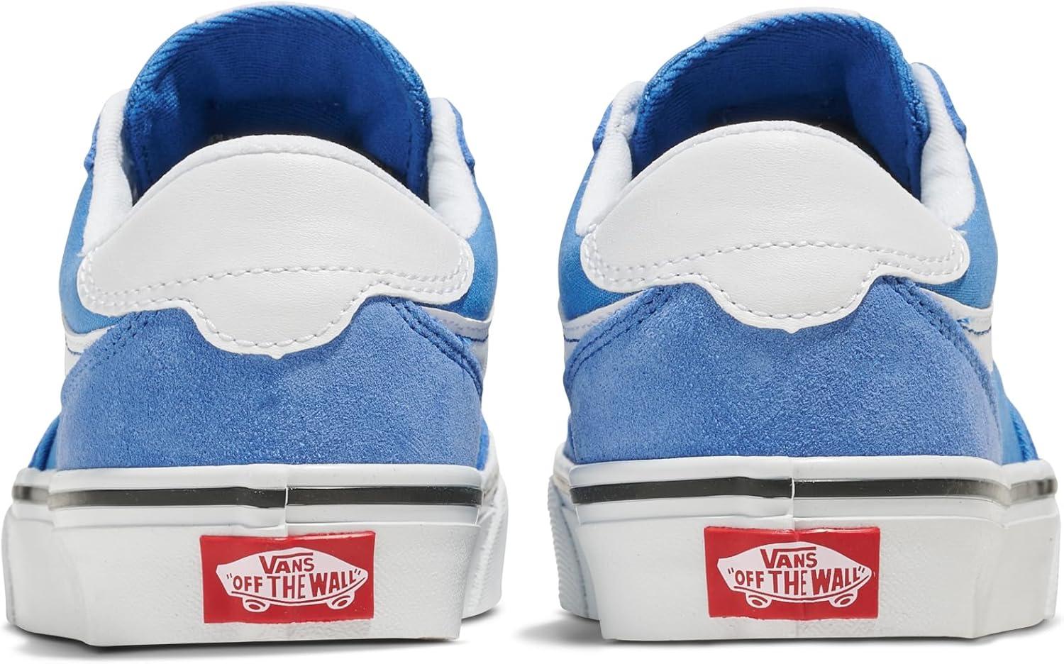 imageVans UnisexChild Brooklyn Ls Low Top ShoeSuedeCanvas Vintage Cobalt