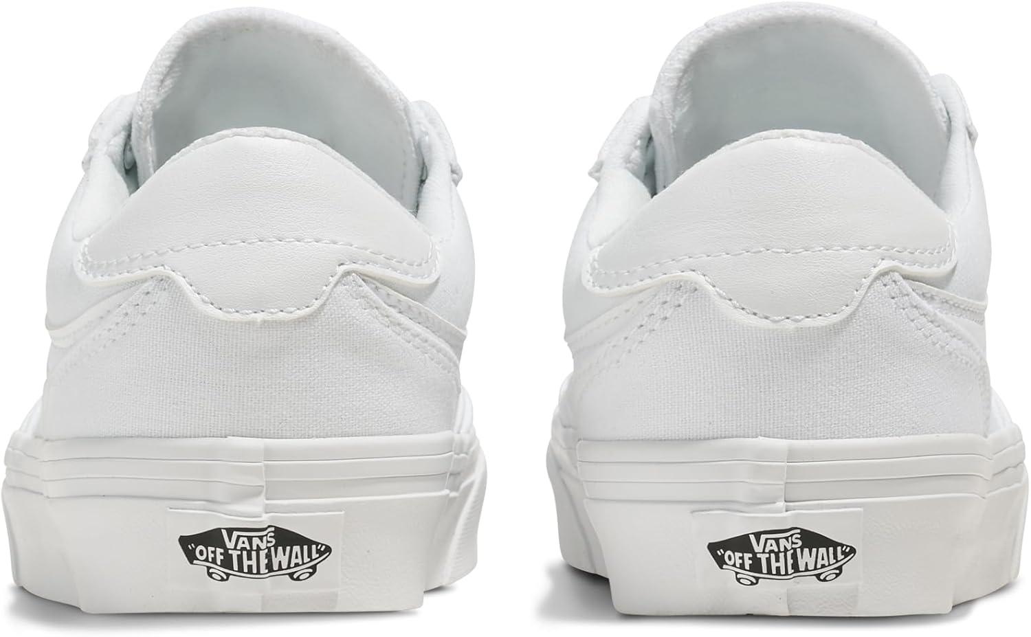 imageVans UnisexChild Brooklyn Ls Low Top ShoeSuedeCanvas WhiteWhite