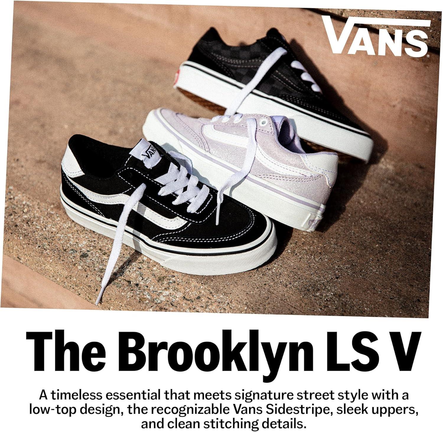 imageVans UnisexChild Brooklyn Ls Low Top ShoeTonal Asphalt