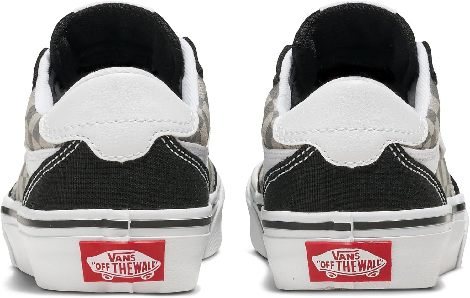 imageVans UnisexChild Brooklyn Ls Low Top ShoeTonal Check Pewter