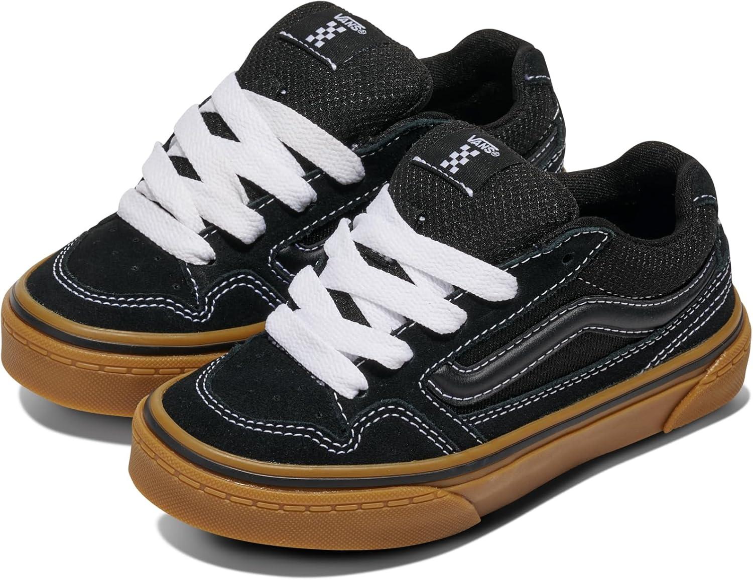 imageVans UnisexChild Caldrone Low Top ShoeSuede Mesh BlackGum