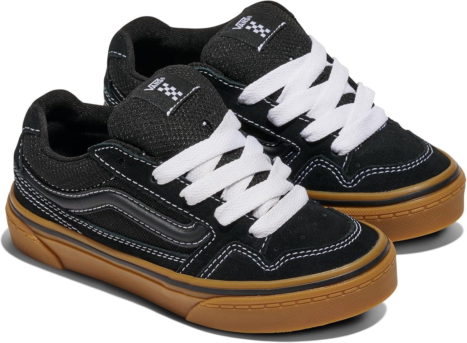 imageVans UnisexChild Caldrone Low Top ShoeSuede Mesh BlackGum