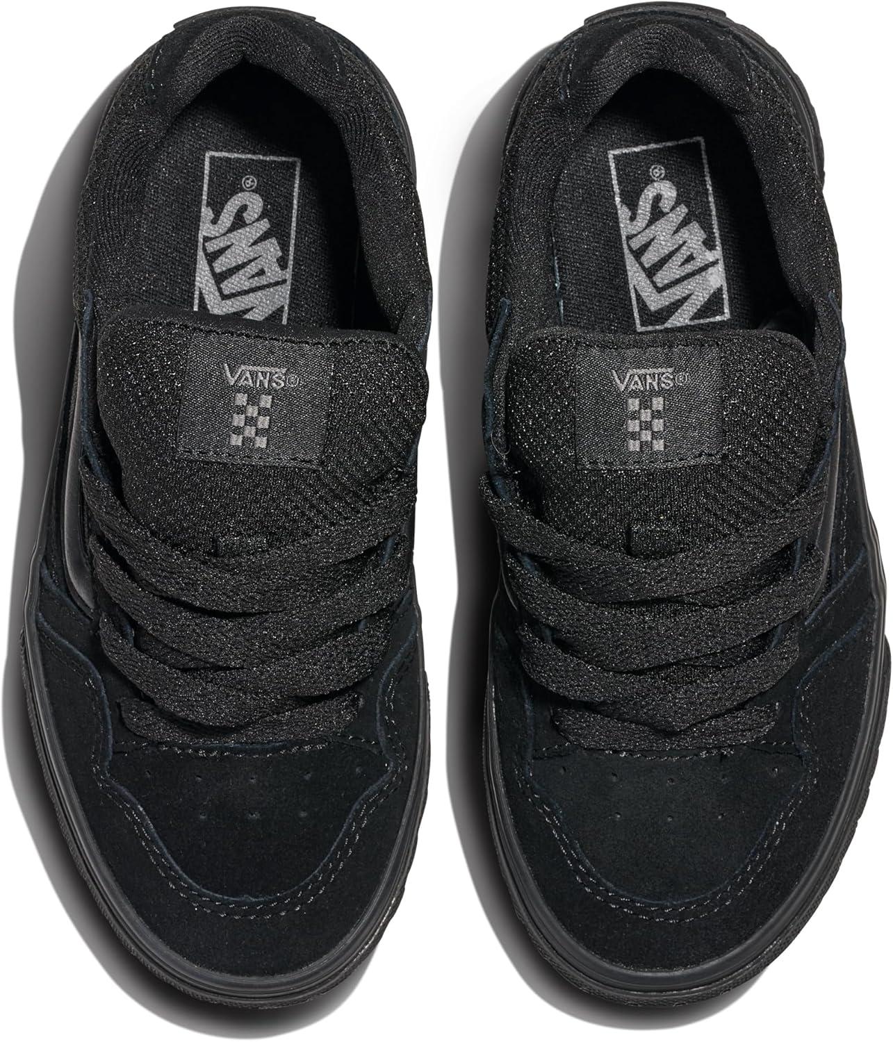 imageVans UnisexChild Caldrone Low Top ShoeSuedeMesh BlackBlack