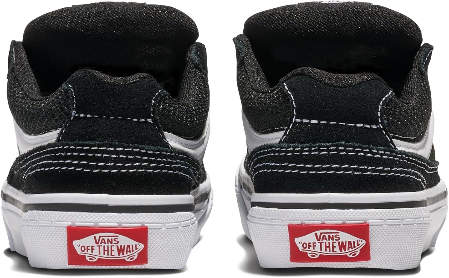 imageVans UnisexChild Caldrone Low Top ShoeSuedeMesh BlackWhite