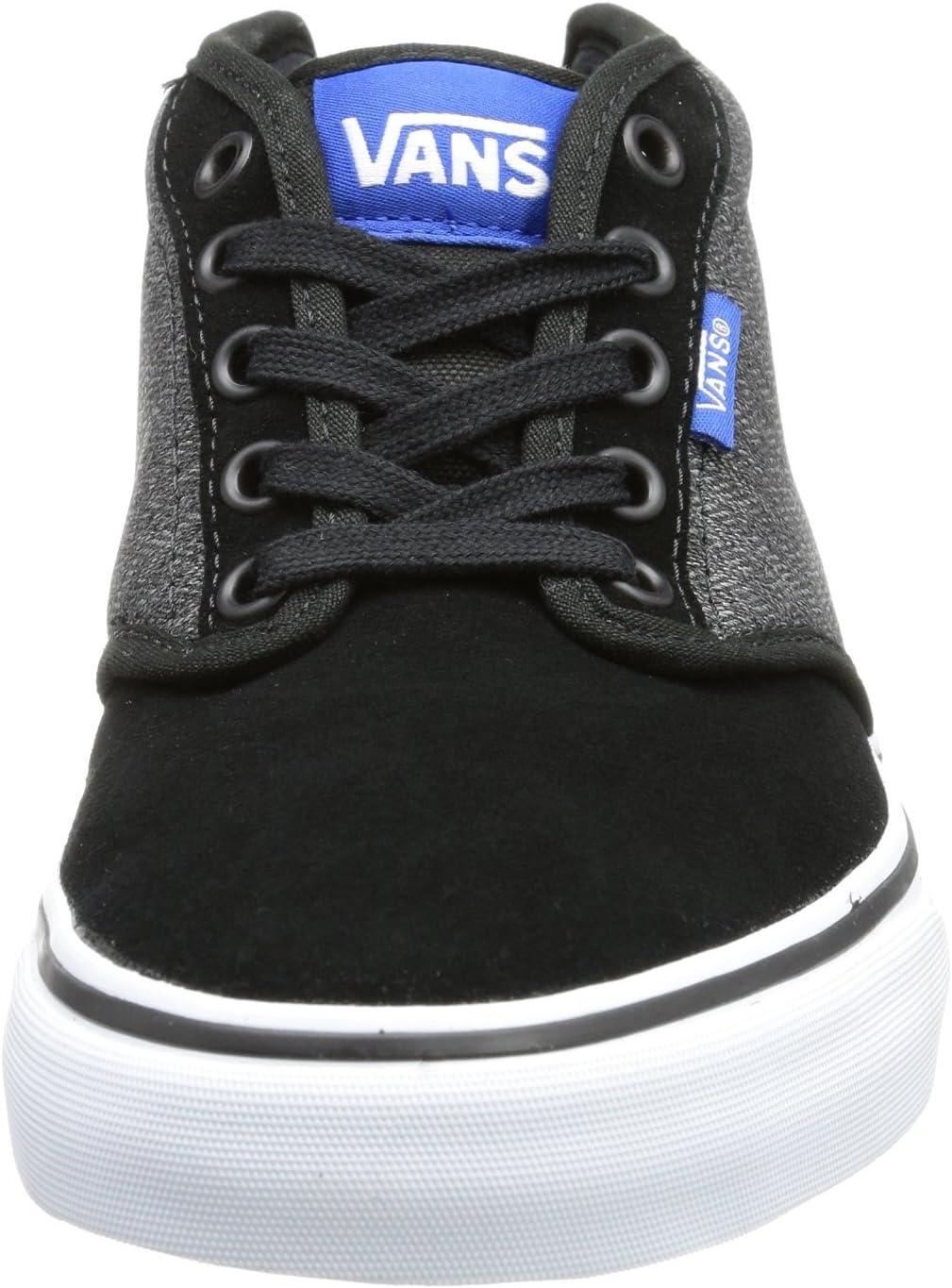 imageVans UnisexChild Hightop TrainersBlack Schwarz Textile BlackClassic Blue