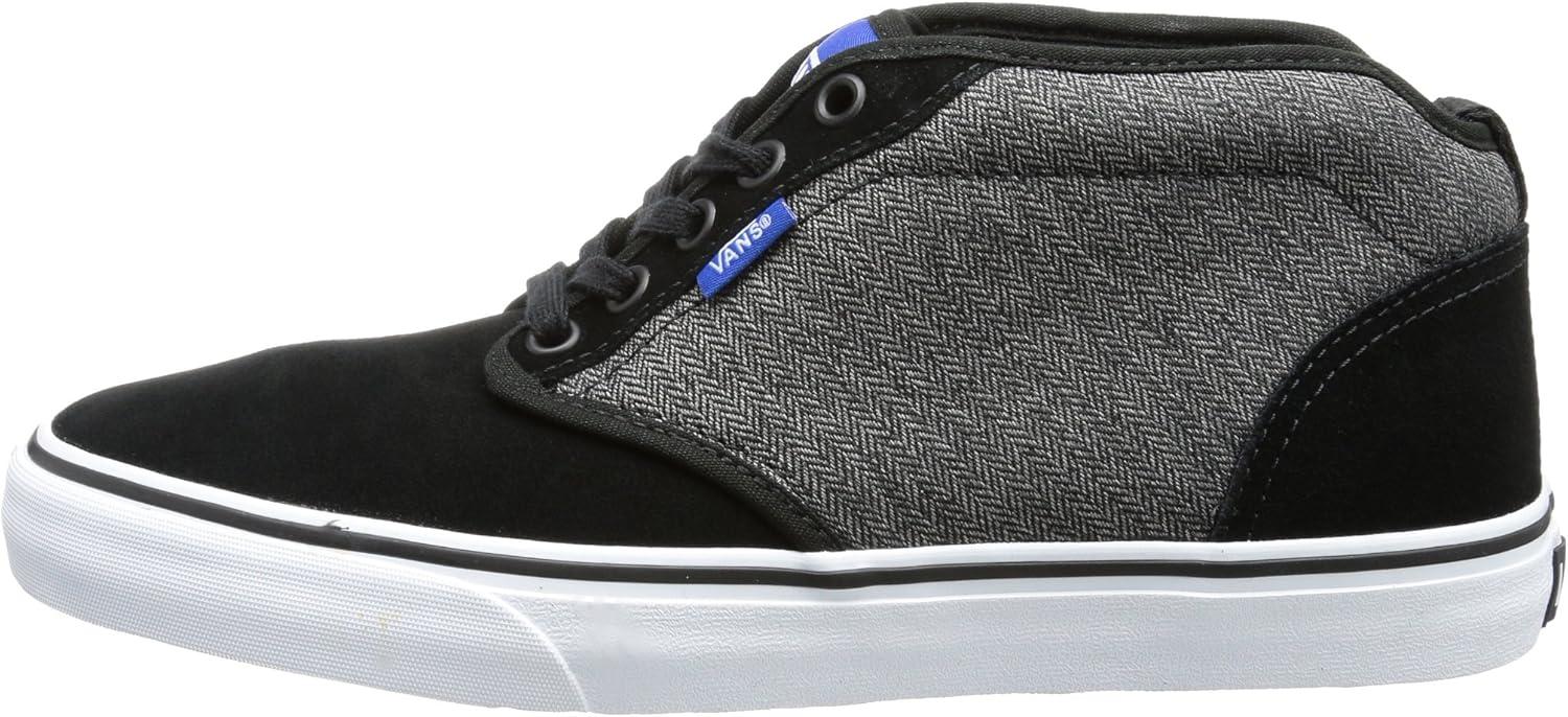 imageVans UnisexChild Hightop TrainersBlack Schwarz Textile BlackClassic Blue