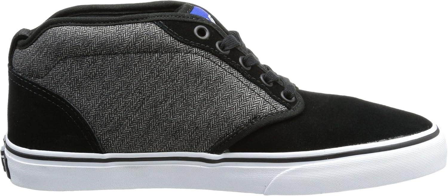imageVans UnisexChild Hightop TrainersBlack Schwarz Textile BlackClassic Blue