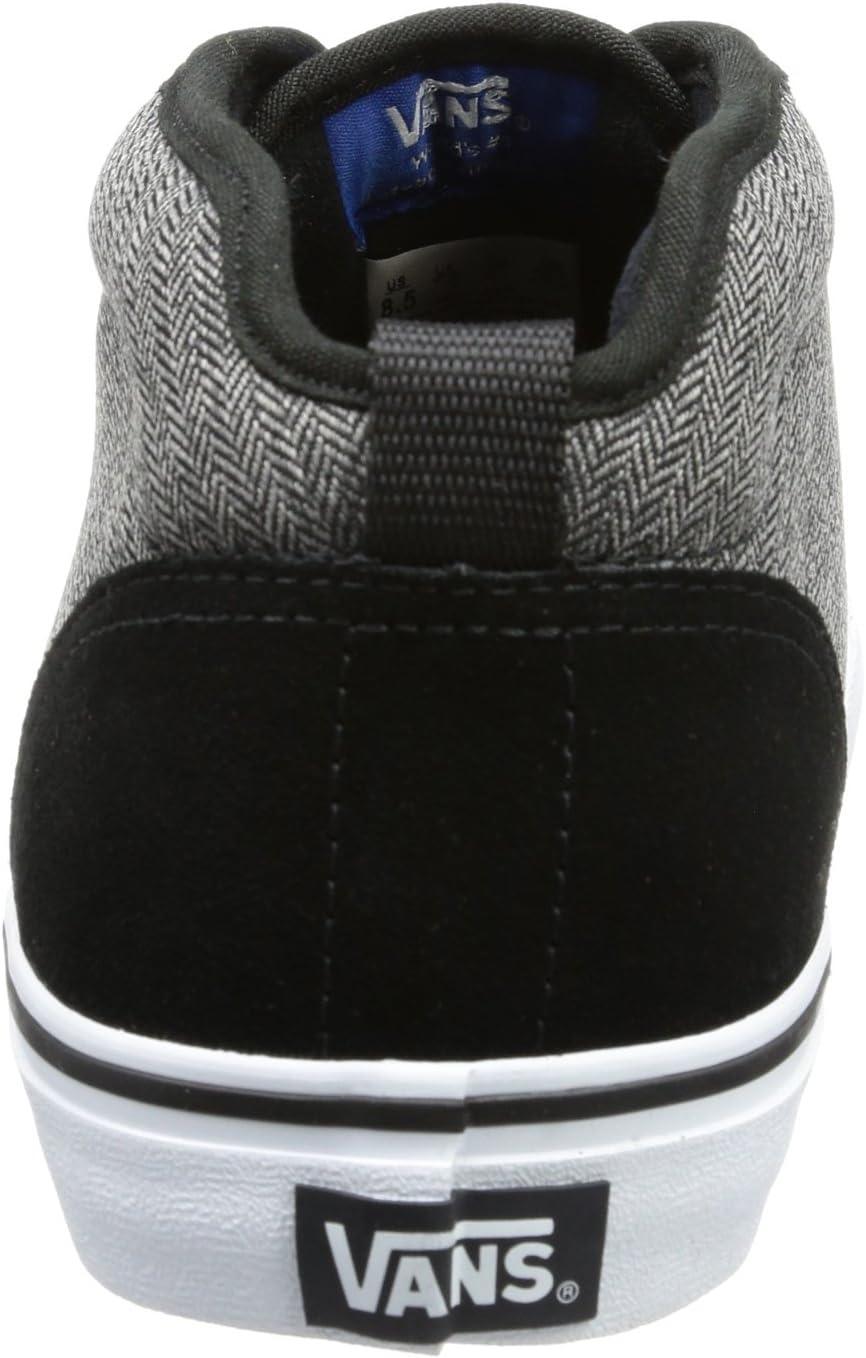 imageVans UnisexChild Hightop TrainersBlack Schwarz Textile BlackClassic Blue